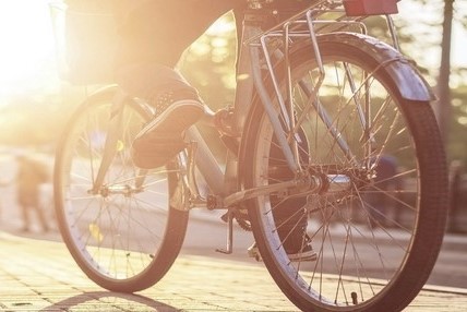 Bicycle with sun